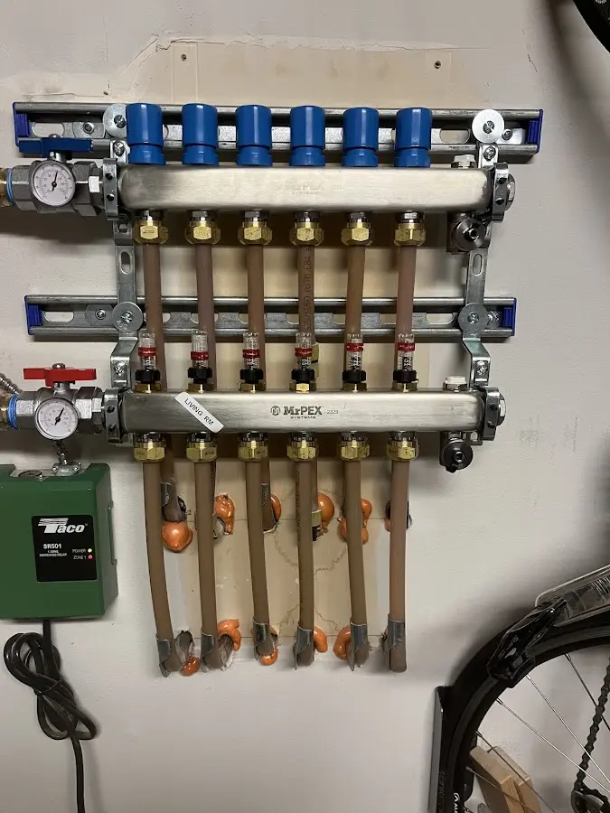 Plumber performing Gas Line Installation at a residential property in St. Peters